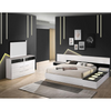 Bahamas 6-Pc Cali King Platform Bedroom Set w/Module Platform Stand-White/Black DECOR MODISH