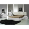 Best Master Spain 5-Piece Engineered Wood East King Bedroom Set in White Gloss DECOR MODISH
