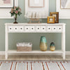 Rustic Console | Sofa Table with Drawers - DECOR MODISH White / United States DECOR MODISH White / United States