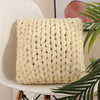 Handmade Knitted Throw Pillows - DECOR MODISH Milk White / 15.7x15.7 inches DECOR MODISH Milk White / 15.7x15.7 inches