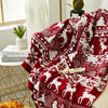 Nordic Christmas Knitted Throw Blanket - DECOR MODISH Red / 47.24x59.06 in / United States DECOR MODISH Red / 47.24x59.06 in / United States