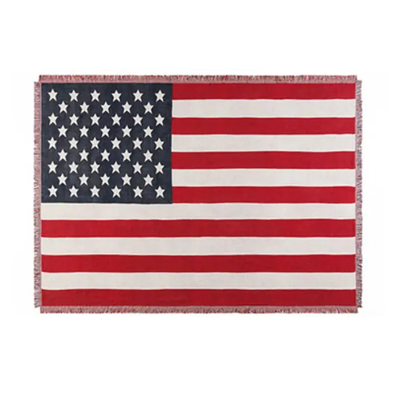 British Flag/American Flag Double Sided Throw Blanket - DECOR MODISH UK / 51.18x70.87 in / United States DECOR MODISH UK / 51.18x70.87 in / United States