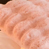 Faux Tuscan Plush Throw Pillow - DECOR MODISH Pink / 20x20 in DECOR MODISH Pink / 20x20 in