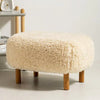 Simple Modish Style Lambswool Chair and Tatami - DECOR MODISH White Tatami DECOR MODISH White Tatami