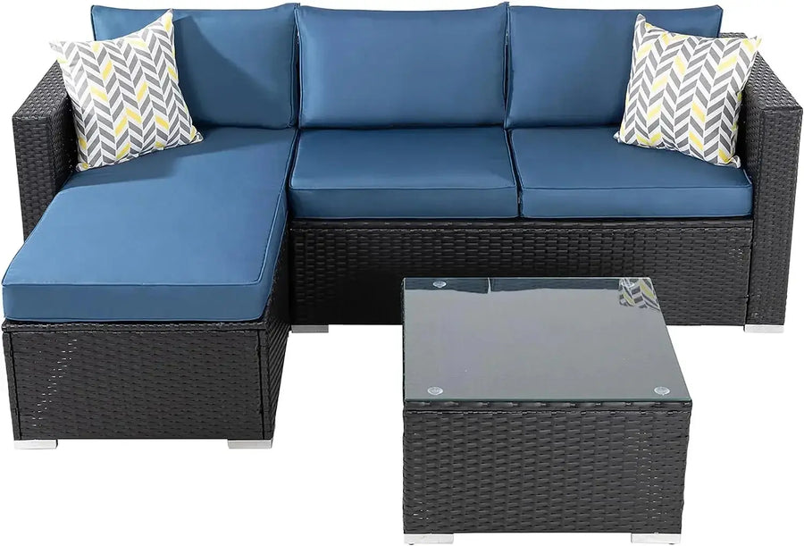 3 Pieces Outdoor Sectional Sofa - DECOR MODISH Color / United States DECOR MODISH Color / United States