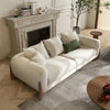 Relaxed Modish Living Room Sofa Wood Legs Stretch Recliner - DECOR MODISH