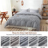 Simple&Opulence 100% Cotton Bedding Set 3Pcs Washed Comforter Boho Breathable Queen King Size Duvet Cover Bed Sheet Pillow Shams DECOR MODISH