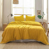 3Pcs 100% Modish Linen Bedding Set - DECOR MODISH Yellow / Queen size 3pcs / United States DECOR MODISH Yellow / Queen size 3pcs / United States