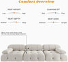 104" Minimalist Modular Sectional Sofas Modern Velvet Convertible Couches 3 Seats Living Room Sofa Sets for Office Apartment DECOR MODISH