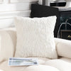 RabbitFur Decor Pillowcase - DECOR MODISH 17.72 x 17.72 in / White DECOR MODISH 17.72 x 17.72 in / White