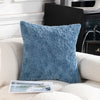 RabbitFur Decor Pillowcase - DECOR MODISH 17.72 x 17.72 in / Blue DECOR MODISH 17.72 x 17.72 in / Blue