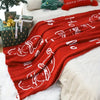1pc Santa Print Blanket, Soft Cozy Throw Blanket for Xmas Holiday Gift DECOR MODISH