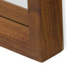 Floor Mirrors Full Body Length 24" X 65" Brown Rectangle Wood Leaner Mirror DECOR MODISH