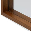Floor Mirrors Full Body Length 24" X 65" Brown Rectangle Wood Leaner Mirror DECOR MODISH