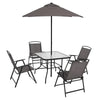 Mainstays Albany Lane 6 Piece Outdoor Patio Dining Set, Grey  furniture  outdoor furniture for balcony  outdoor patio furniture DECOR MODISH