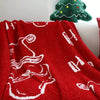 1pc Santa Print Blanket, Soft Cozy Throw Blanket for Xmas Holiday Gift DECOR MODISH