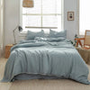 3Pcs 100% Modish Linen Bedding Set - DECOR MODISH Gray Blue / Queen size 3pcs / United States DECOR MODISH Gray Blue / Queen size 3pcs / United States