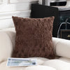 RabbitFur Decor Pillowcase - DECOR MODISH 17.72 x 17.72 in / Brown DECOR MODISH 17.72 x 17.72 in / Brown