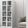 OEIN Metal Display Bookcase - Modish Style - DECOR MODISH White 76.7717 × 31.4961  × 15.748 inches DECOR MODISH White 76.7717 × 31.4961  × 15.748 inches