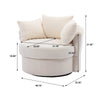 Modern Akili swivel accent chair barrel chair for hotel living room / Modern leisure chair - DECOR MODISH DECOR MODISH