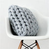 Handmade Knitted Throw Pillows - DECOR MODISH Light Gray / 11.8x11.8 inches DECOR MODISH Light Gray / 11.8x11.8 inches