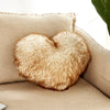 Love Heart Fluffy Pillow Case - DECOR MODISH Brown in White / 15.75 x 19.69 in DECOR MODISH Brown in White / 15.75 x 19.69 in