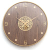 Nordic Timepiece - Minimalist Metal Wall Clock - DECOR MODISH WOOD / 35.5 cm DECOR MODISH WOOD / 35.5 cm