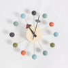 Quiet Round Ball Wood 3D Wall Clock - DECOR MODISH Multi Color DECOR MODISH Multi Color