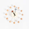 Quiet Round Ball Wood 3D Wall Clock - DECOR MODISH wooden color DECOR MODISH wooden color