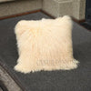 Soft Colorful Mongolia Lamb Fur Cushion Cover - DECOR MODISH 19.69x 19.69 in / Beige DECOR MODISH 19.69x 19.69 in / Beige