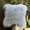 Soft Colorful Mongolia Lamb Fur Cushion Cover - DECOR MODISH 19.69x 19.69 in / Light Grey DECOR MODISH 19.69x 19.69 in / Light Grey