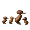 Mum & Baby Teak Wood Duck Sculptures - DECOR MODISH