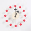 Quiet Round Ball Wood 3D Wall Clock - DECOR MODISH RED DECOR MODISH RED