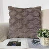 3D Rhombus Cushion Cover - DECOR MODISH 19.68 x 19.68 in / Dark Grey DECOR MODISH 19.68 x 19.68 in / Dark Grey