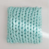 Handmade Knitted Throw Pillows - DECOR MODISH Green / 15.7x15.7 inches DECOR MODISH Green / 15.7x15.7 inches