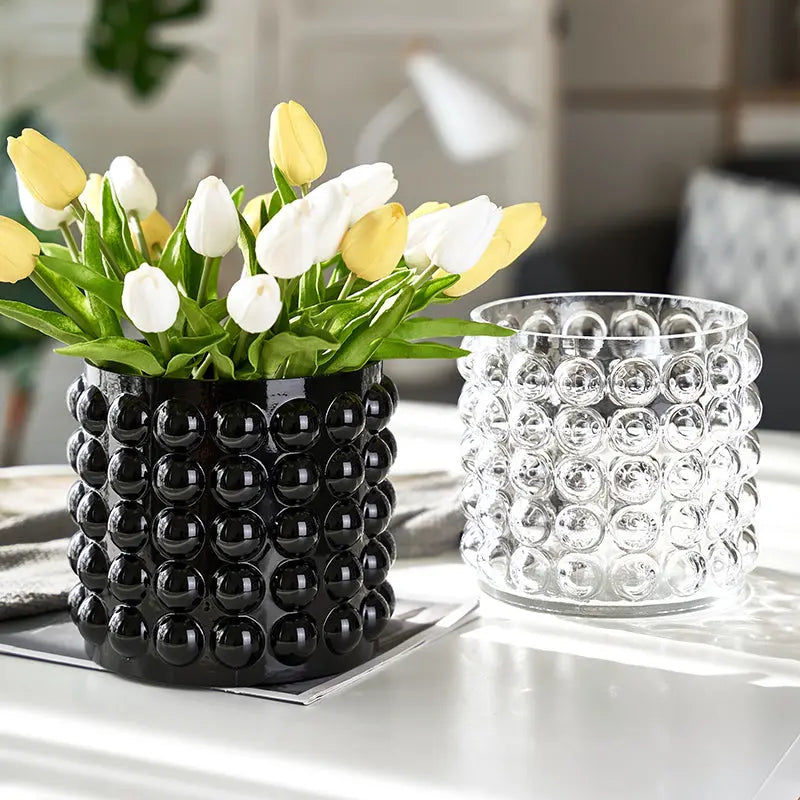 Nordic Bubbles Glass Vase for Hydroponic Flowers - DECOR MODISH
