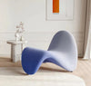 Scandinavian Designer Lazy Susan Casual Recliner Ins Tongue Sofa Chair - DECOR MODISH Blue with white DECOR MODISH Blue with white