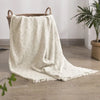 Simple&Opulence 100% Cotton Winter Warm Throw Blanket - DECOR MODISH Off White / 50x60 inch DECOR MODISH Off White / 50x60 inch
