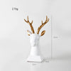Ornaments Sculpturee Home Decor - DECOR MODISH 1pc deer head white DECOR MODISH 1pc deer head white
