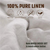 100% Stone Washed Natural Linen Bedding Set with Unique Design - DECOR MODISH