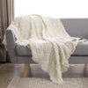 Simple&Opulence Coral Fleece Fabric Sofa Plaid Blanket - DECOR MODISH BEIGE / 50x60 inch DECOR MODISH BEIGE / 50x60 inch