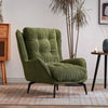 Simple Nordic Retro Corduroy Living Room Chairs - DECOR MODISH Green DECOR MODISH Green