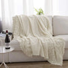 Simple&Opulence 100% Cotton Winter Warm Throw Blanket - DECOR MODISH White / 50x60 inch DECOR MODISH White / 50x60 inch