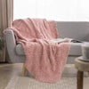 Simple&Opulence Coral Fleece Fabric Sofa Plaid Blanket - DECOR MODISH PINK / 50x60 inch DECOR MODISH PINK / 50x60 inch