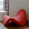 Scandinavian Designer Lazy Susan Casual Recliner Ins Tongue Sofa Chair - DECOR MODISH Red DECOR MODISH Red