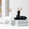 Ornaments Sculpturee Home Decor - DECOR MODISH 2pcs deer black white DECOR MODISH 2pcs deer black white
