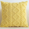 Plush Comfort Cushion Cover - Soft and Cozy Square Pillowcase - DECOR MODISH yellow DECOR MODISH yellow